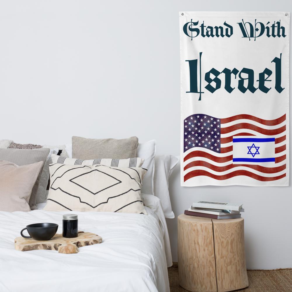 Stand With Israel Flag – American Flag & Star of David | Patriotic Christian Gift
