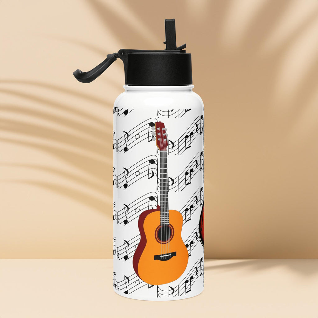 Guitar, Banjo & Mandolin Music Water Bottle – 32 oz | Country Music Lover Gift