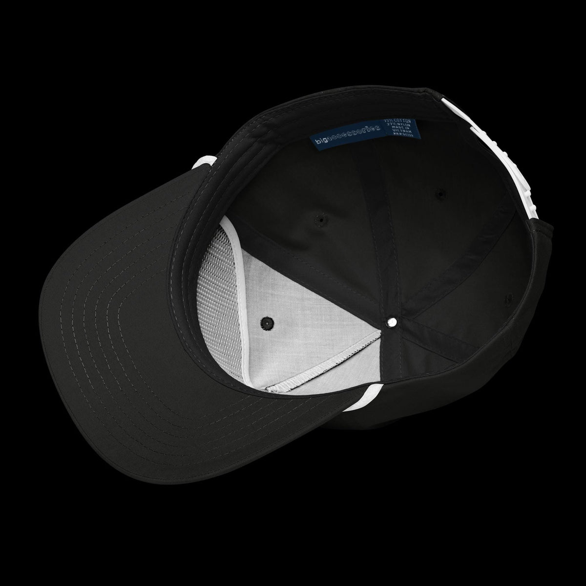 Golf Rope Cap – Black & White Contrast | Adjustable Snapback