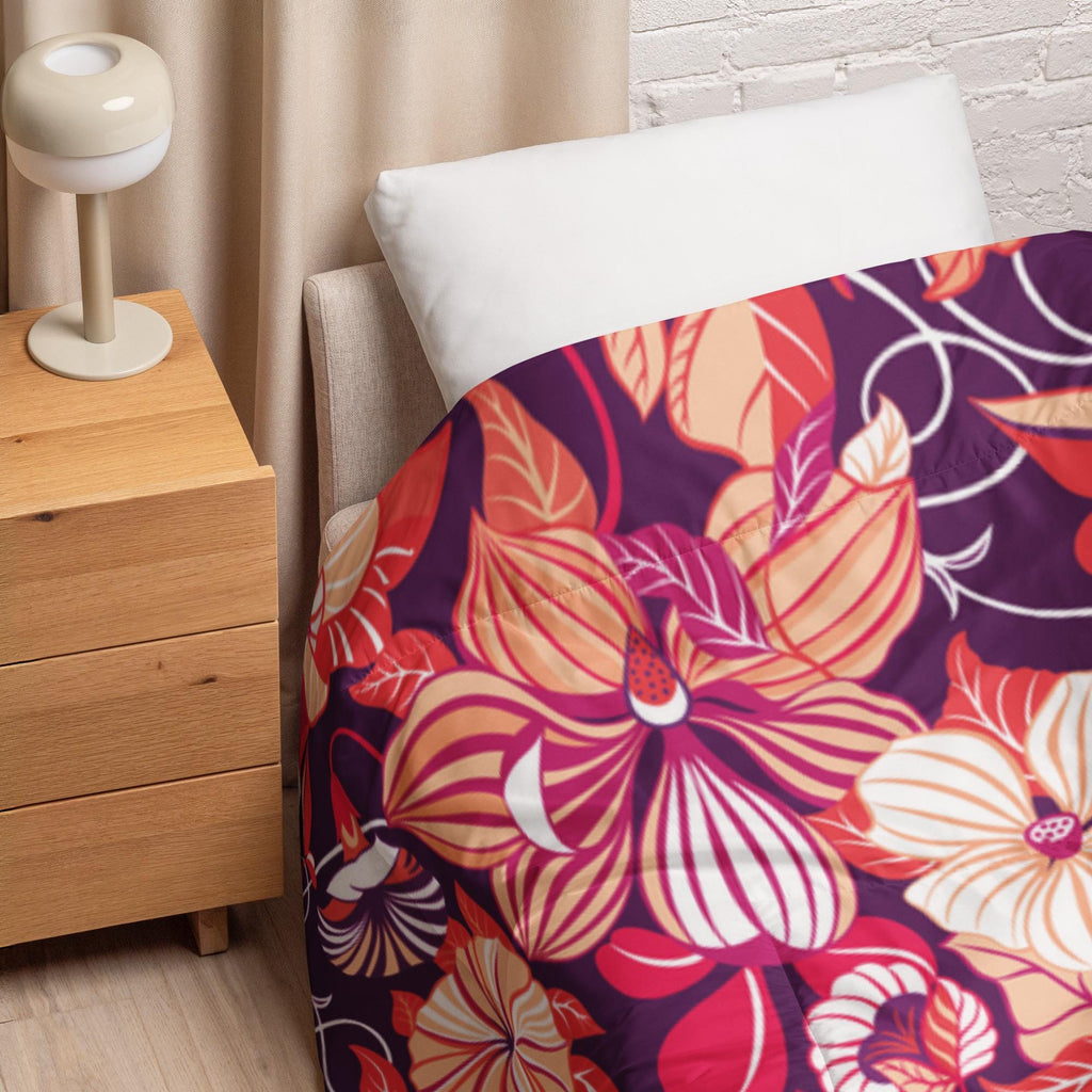 Floral Comforter – King & Queen Size | Soft Lightweight Bedding Gift