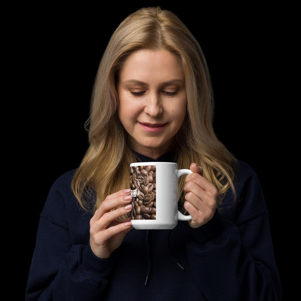"Coffee: My Drug of Choice" White Glossy Mug | Funny Coffee Lover Gift