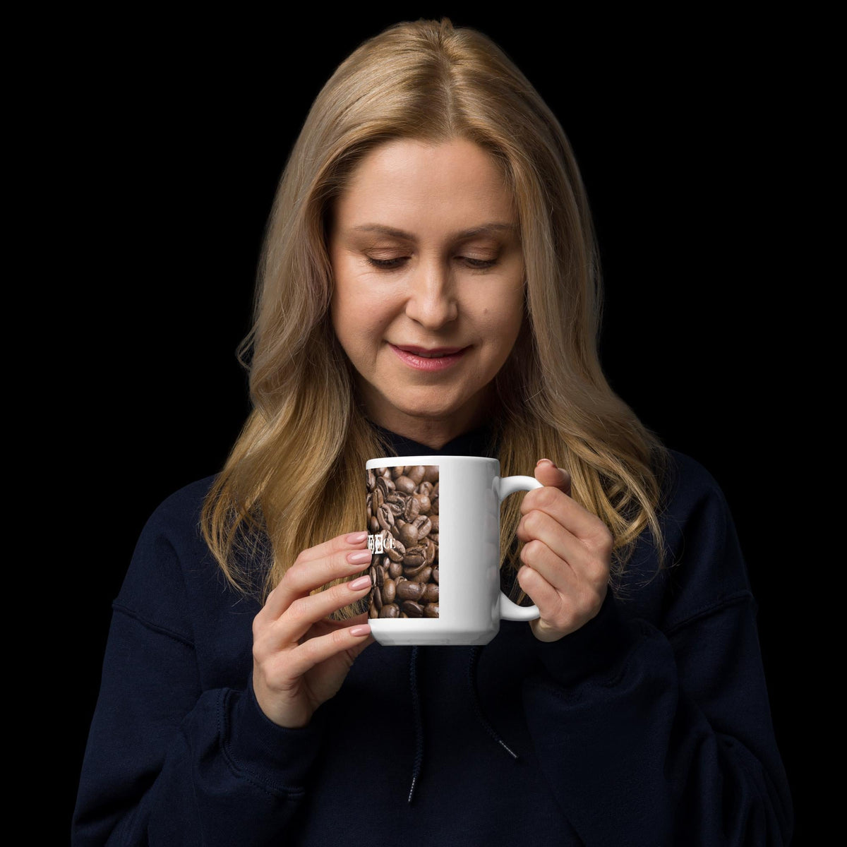 "Coffee: My Drug of Choice" White Glossy Mug | Funny Coffee Lover Gift