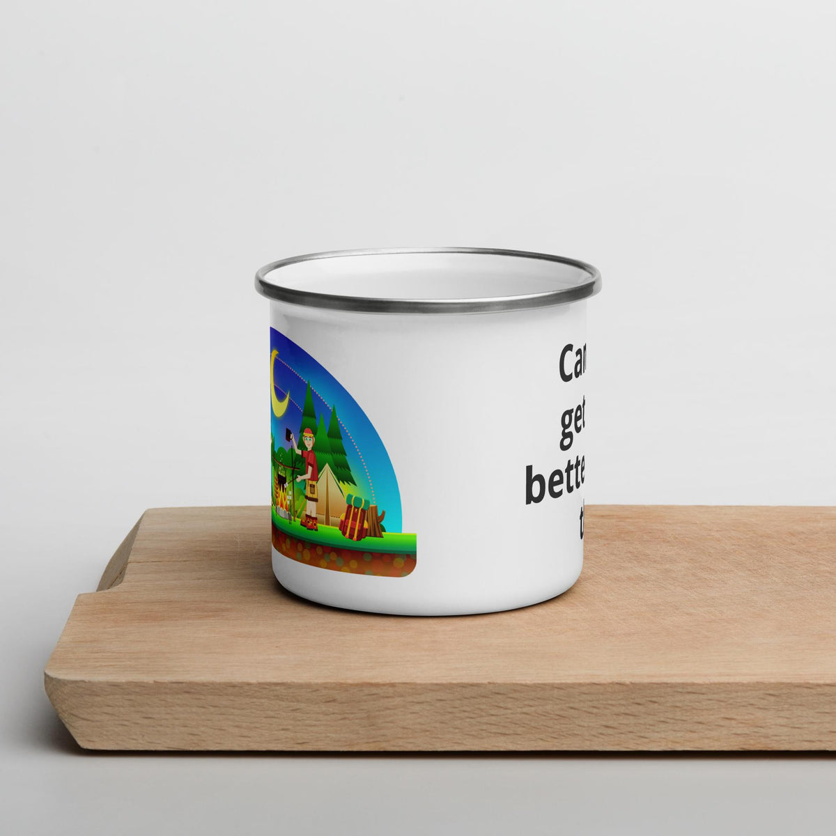 Outdoor Enamel Mug – 12 oz | Camping, Fishing & Hunting Gift