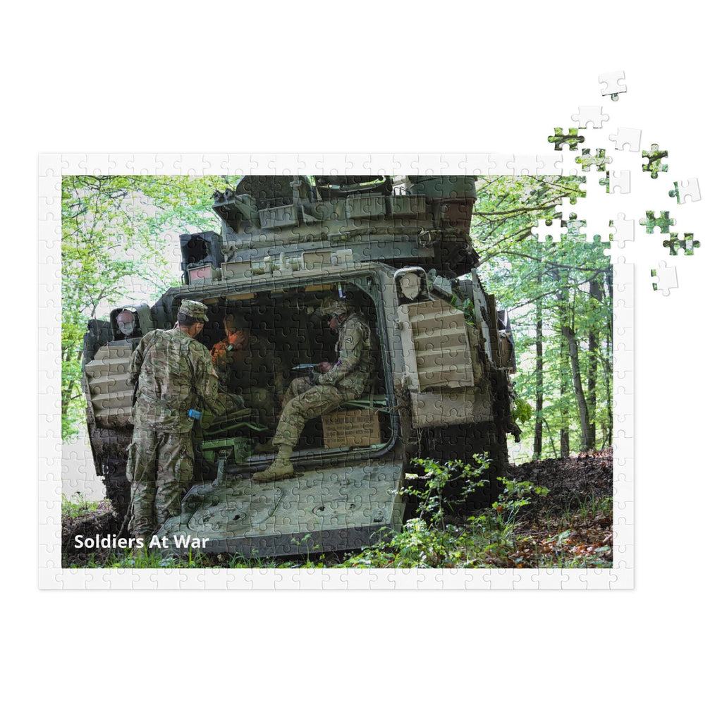 Soldiers at War Jigsaw Puzzle – 500 Pieces | Tin Box Military Gift