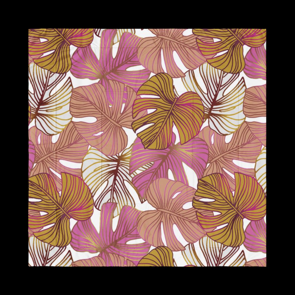Tropical Leaf Comforter – King & Queen Size | Soft Lightweight Bedding Gift