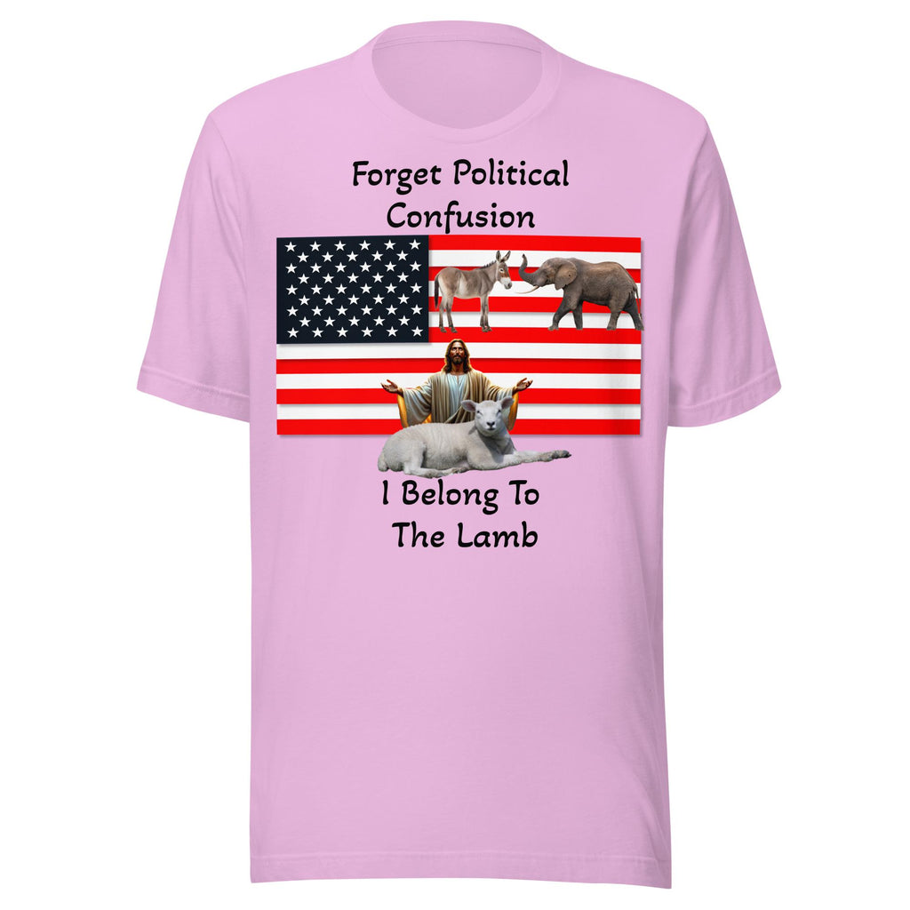 "I Belong to the Lamb" American Flag Unisex T-Shirt | Christian Faith Gift