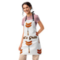 "Let's Grill" Hot Dogs on Forks Apron | Funny BBQ & Grilling Gift