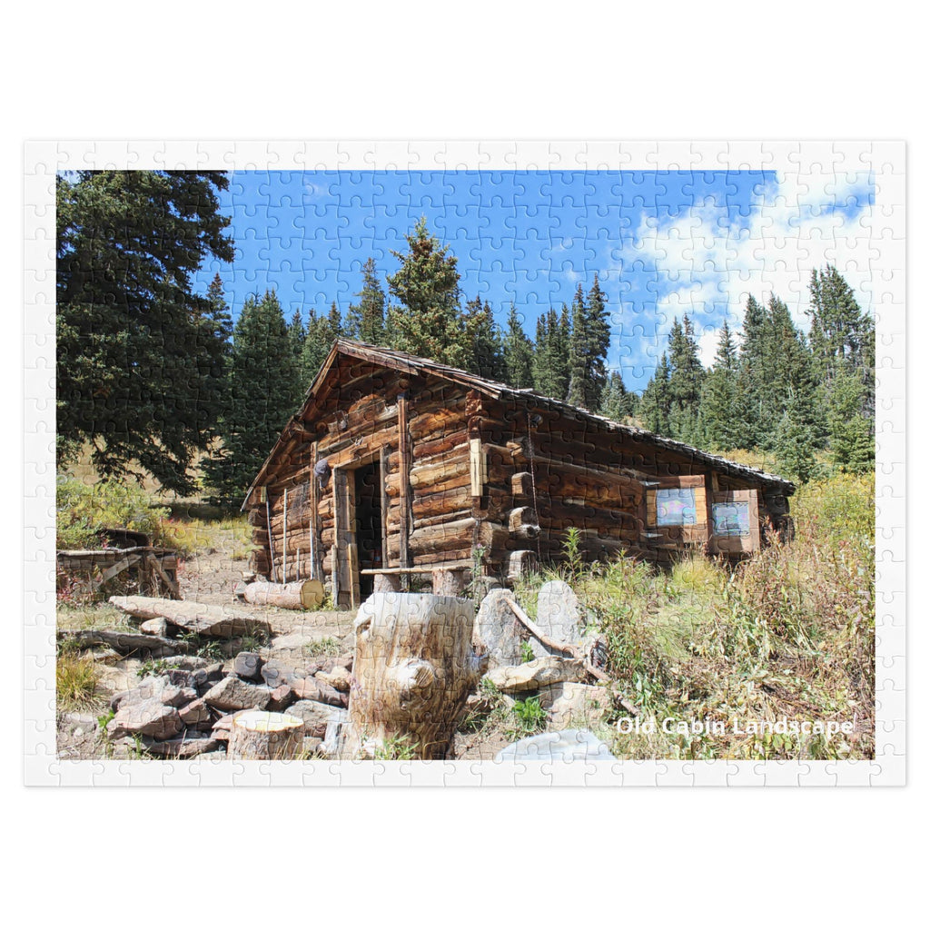 Old Cabin Landscape Jigsaw Puzzle – 500 Pieces in Tin Box