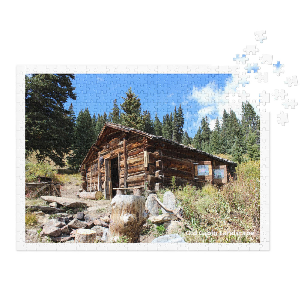 Old Cabin Landscape Jigsaw Puzzle – 500 Pieces in Tin Box