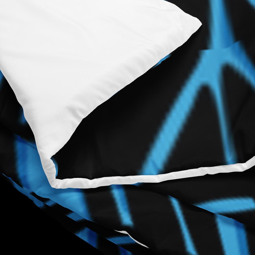 Blue Abstract Comforter – King & Queen Size | Modern Soft Bedding