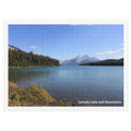 Canada Lake and Mountains Jigsaw Puzzle – 500 Pieces in Tin Box