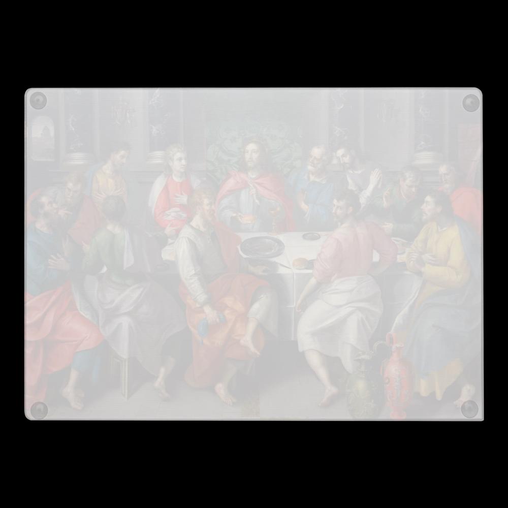 The Last Supper Glass Cutting Board – 2 Sizes | Christian Kitchen Gift