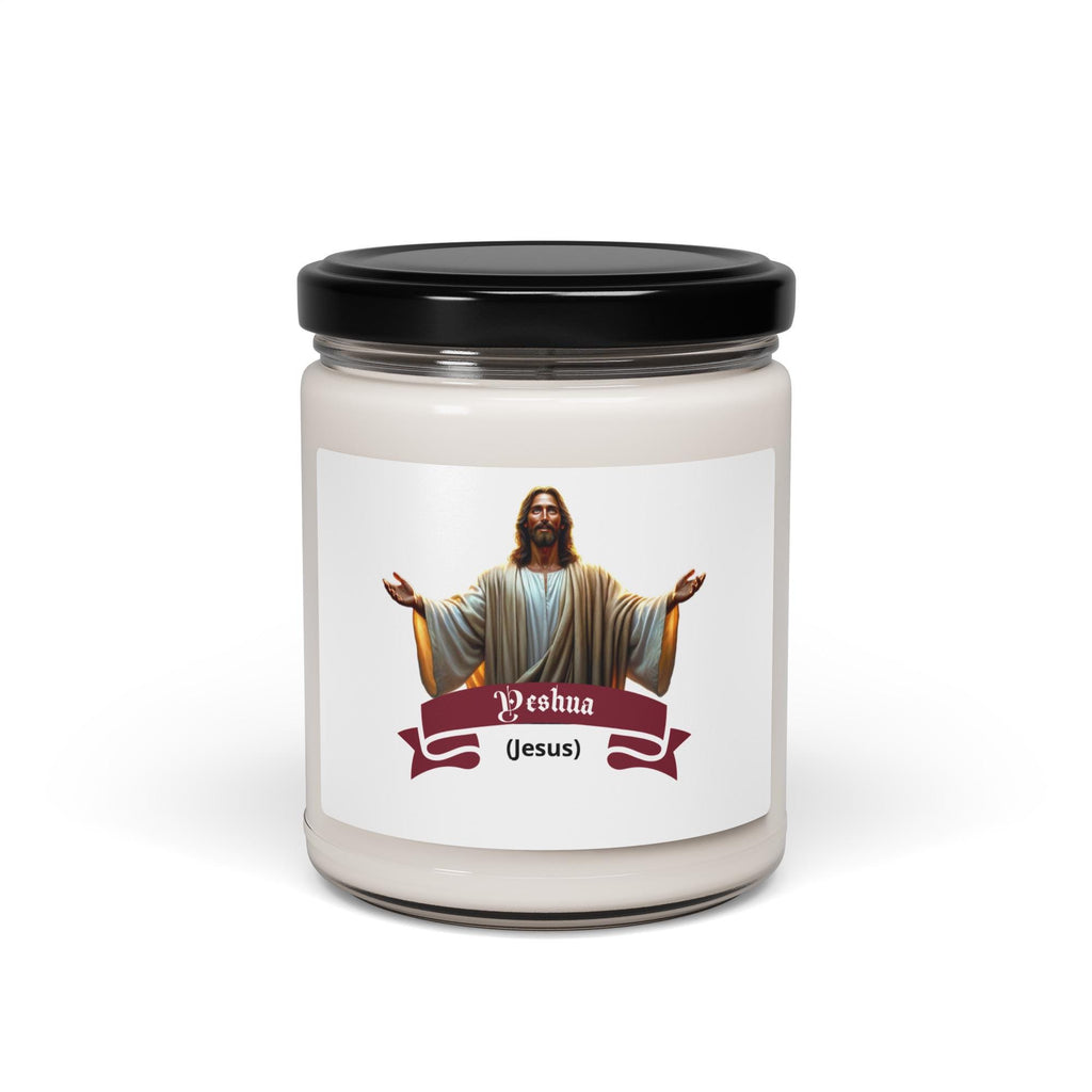 Yeshua (Jesus) Scented Soy Candle With Lid – 9 oz | Christian Gift