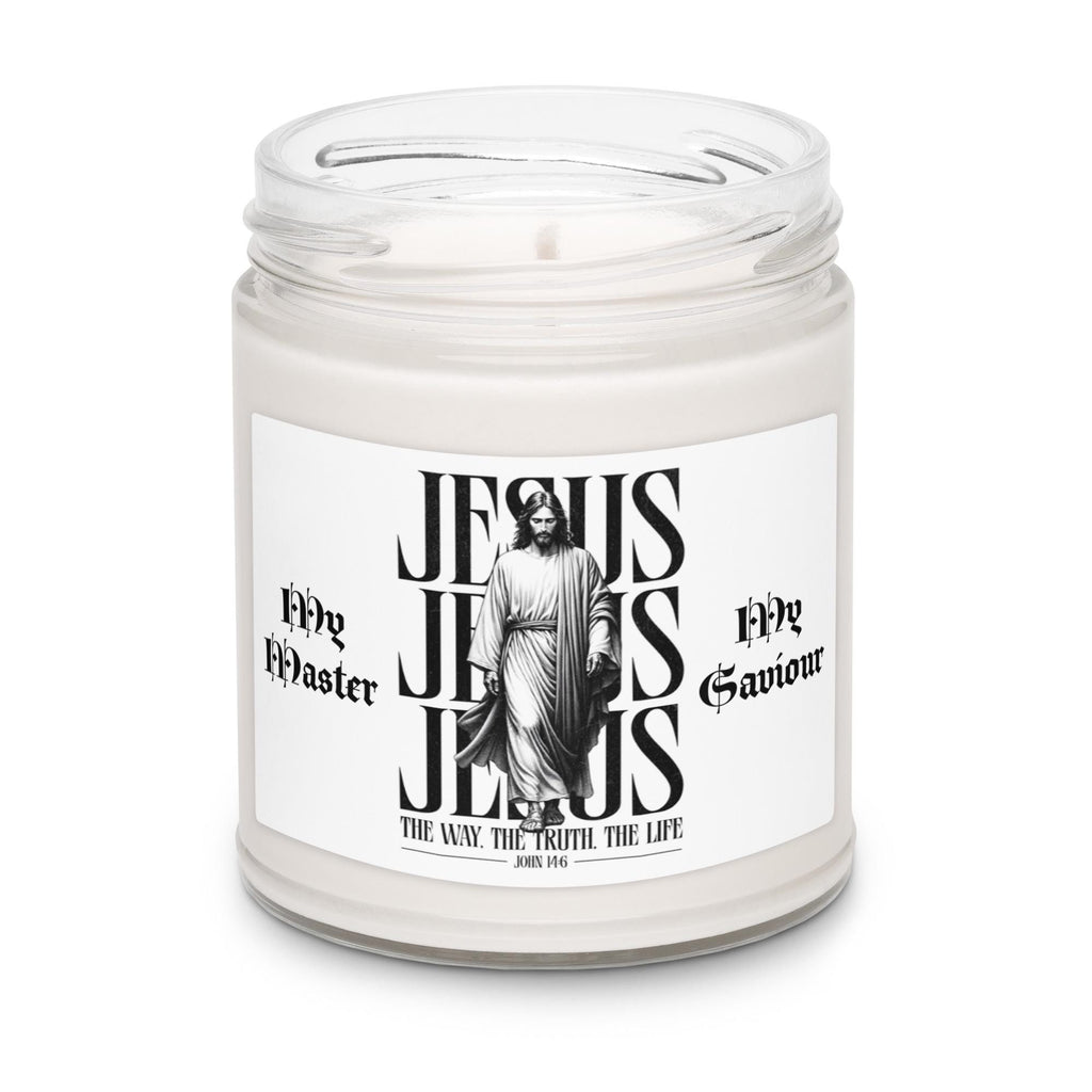"My Master, My Saviour" Christmas Warmth Soy Candle With Lid – 9 oz | Christian Christmas Gift