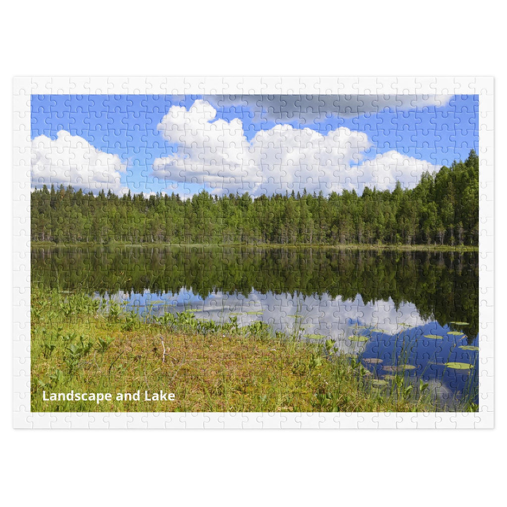 Landscape and Lake Jigsaw Puzzle – 500 Pieces in Tin Box