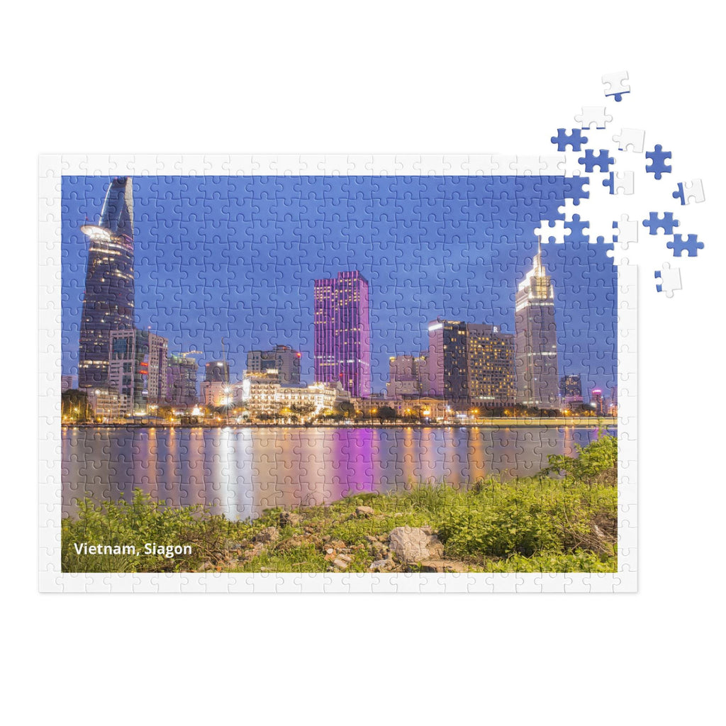 Vietnam – Saigon Landscape Jigsaw Puzzle – 500 Pieces in Tin Box
