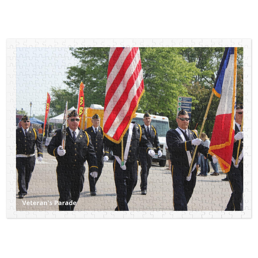 Veteran's Parade Jigsaw Puzzle – 500 Pieces in Tin Box