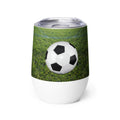 Soccer Balls Wine Tumbler – 12 oz | Soccer Lover Gift