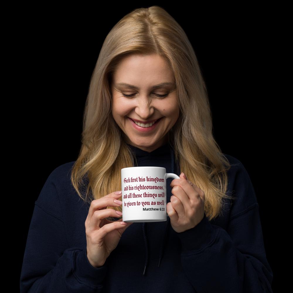 Jesus Quote Ceramic Mug – Bible Verse | 11 oz Christian Gift
