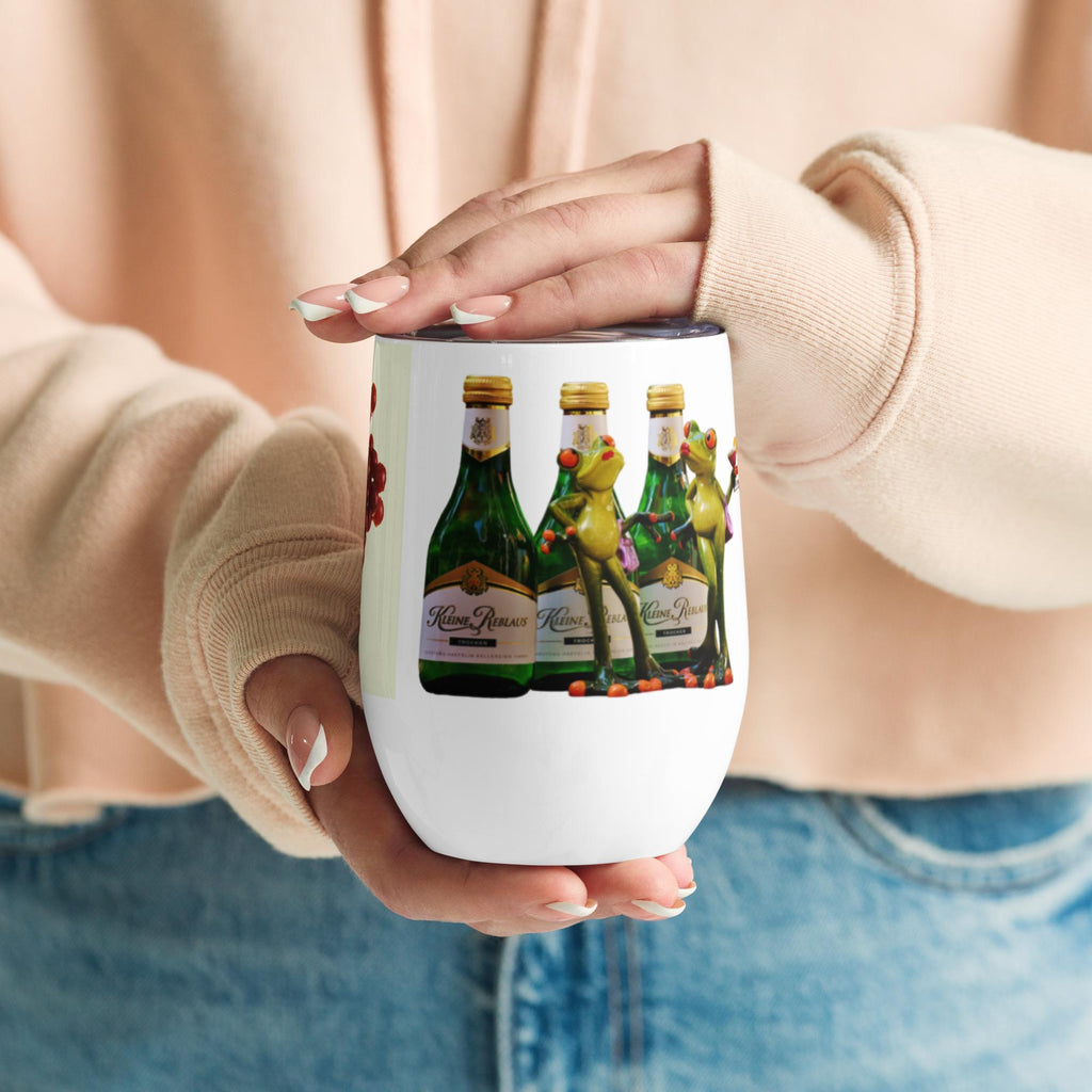 Stainless Steel Wine Tumbler – 12 oz Party Gift, Keeps Wine Cold