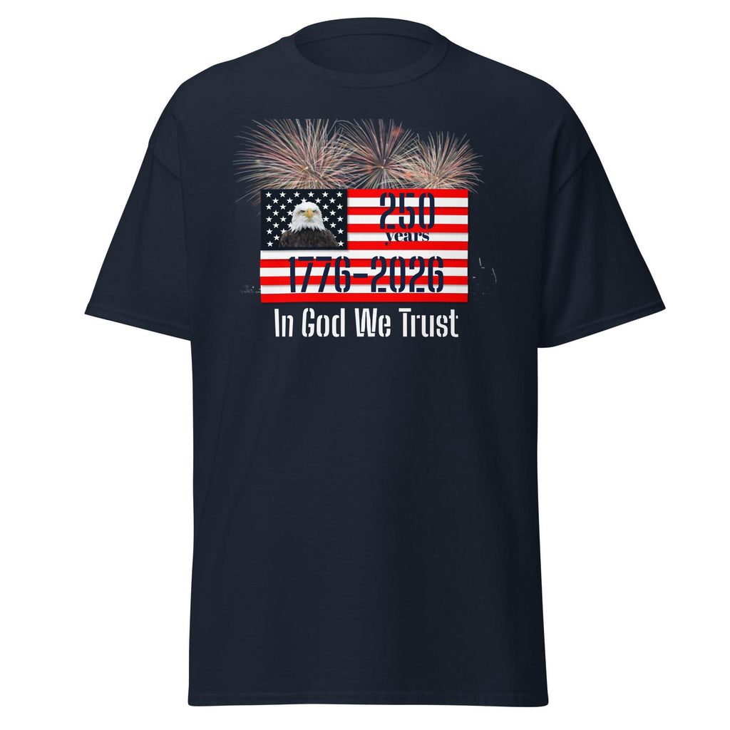 American Flag, Eagle & Fireworks Unisex T-Shirt | Patriotic Gift