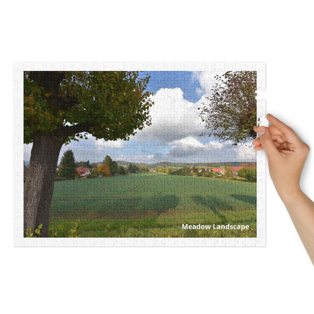 Meadow Landscape Jigsaw Puzzle – 500 Pieces in Tin Box