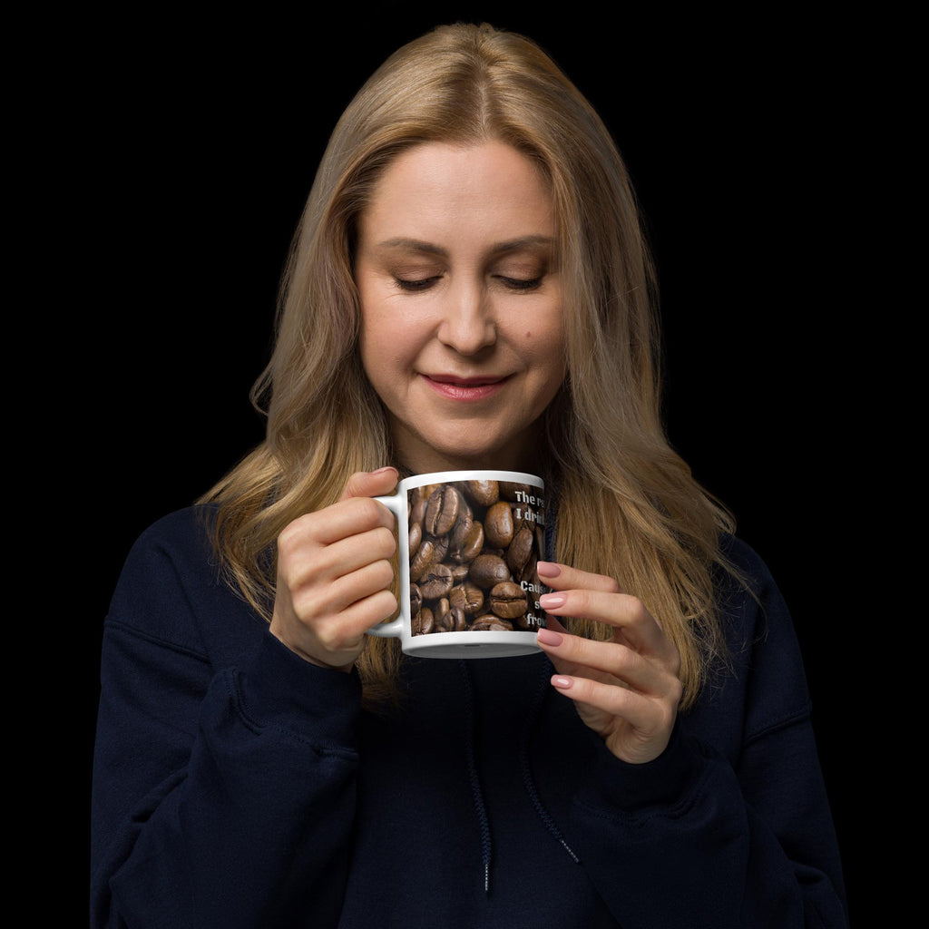 "The Real Reason" Funny Coffee Mug – 11 oz | Coffee Lover Gift