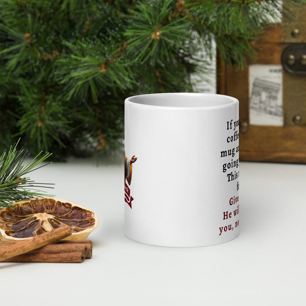 Christian Gift Mug – "I Will Never Leave Nor Forsake You" | Scripture Coffee Cup