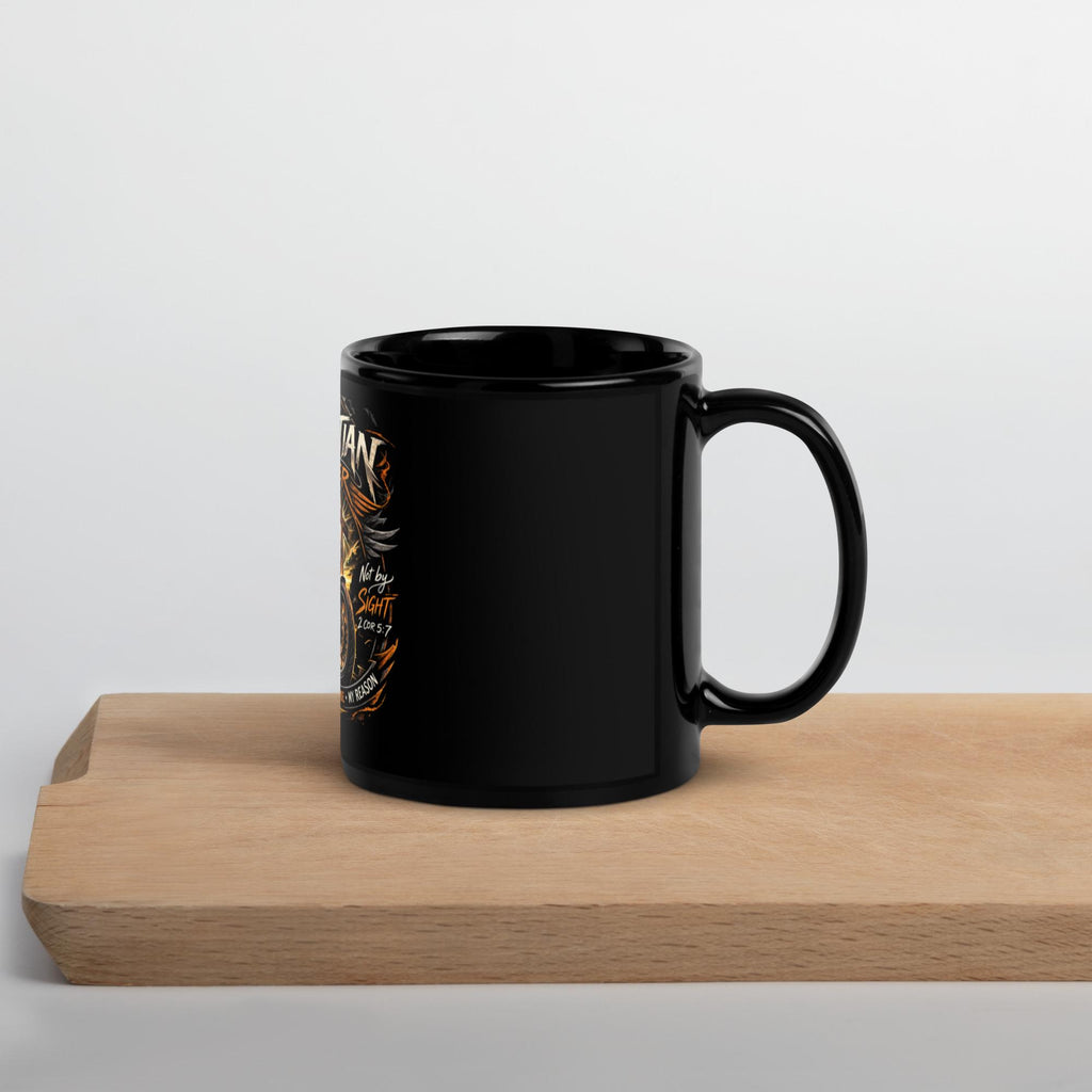 "Ride with Faith" Christian Biker Ceramic Mug – 11 oz | Motorcycle Gift