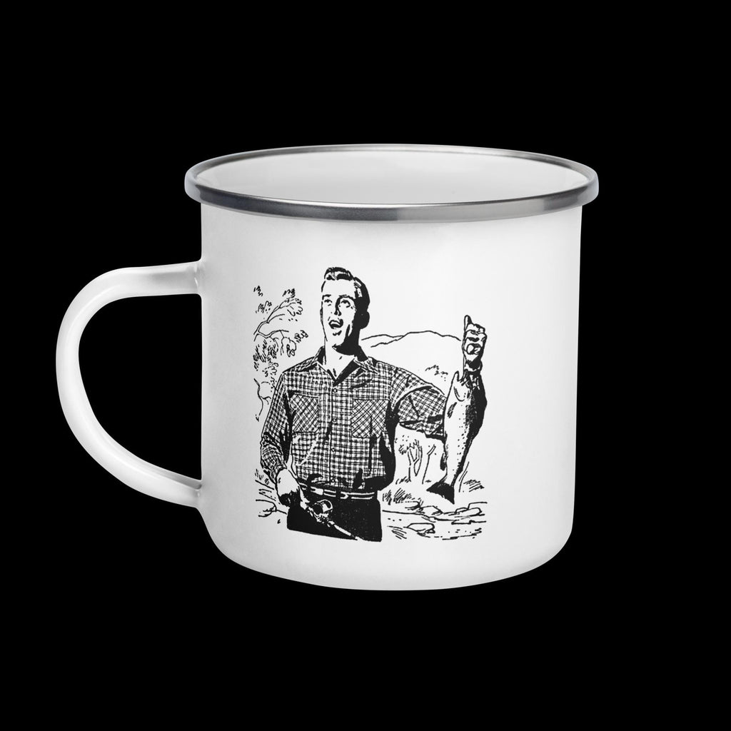 "A Fisherman's Prayer" Enamel Mug – 12 oz | Fishing & Camping Gift