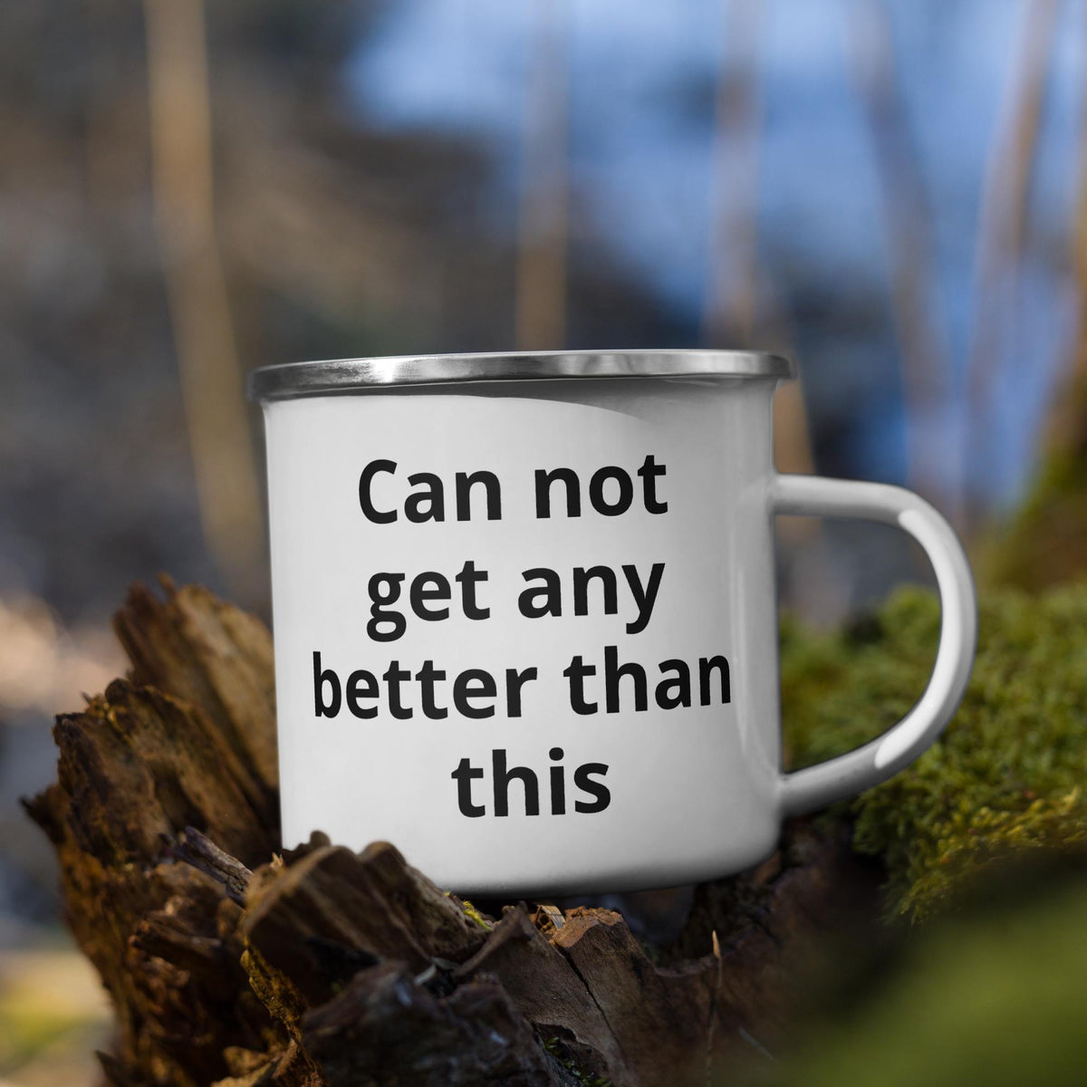 Outdoor Enamel Mug – 12 oz | Camping, Fishing & Hunting Gift