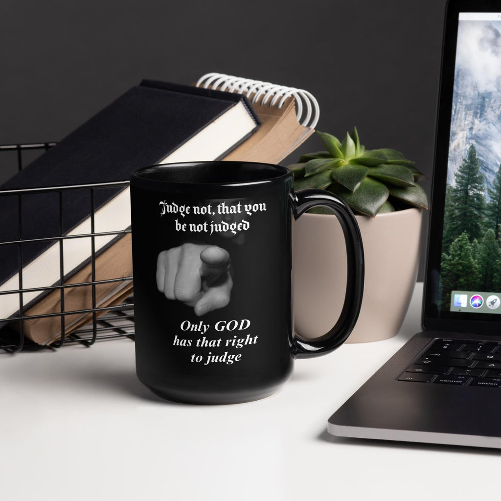Bold Faith Coffee Mug – "Only God Judges" | Christian Gift for Him or Her