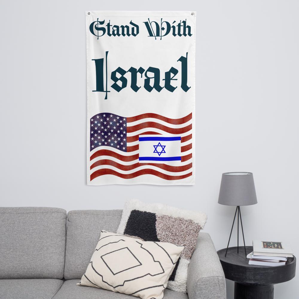 Stand With Israel Flag – American Flag & Star of David | Patriotic Christian Gift