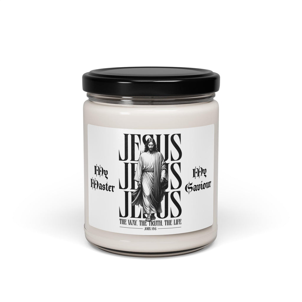 "My Master, My Saviour" Christmas Warmth Soy Candle With Lid – 9 oz | Christian Christmas Gift