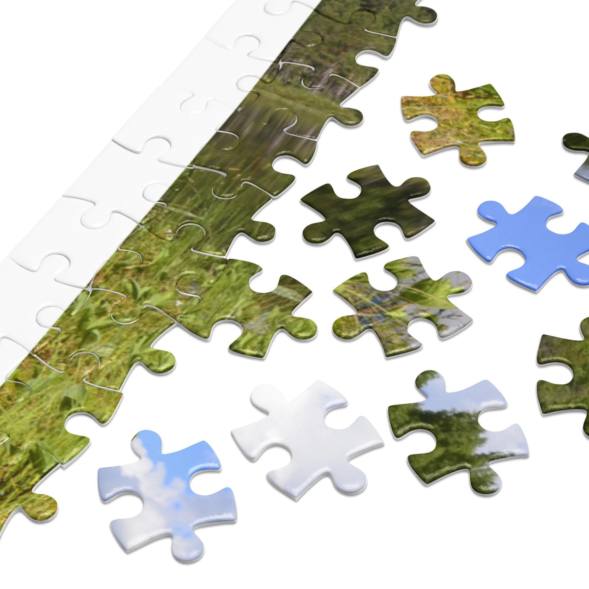 Landscape and Lake Jigsaw Puzzle – 500 Pieces in Tin Box