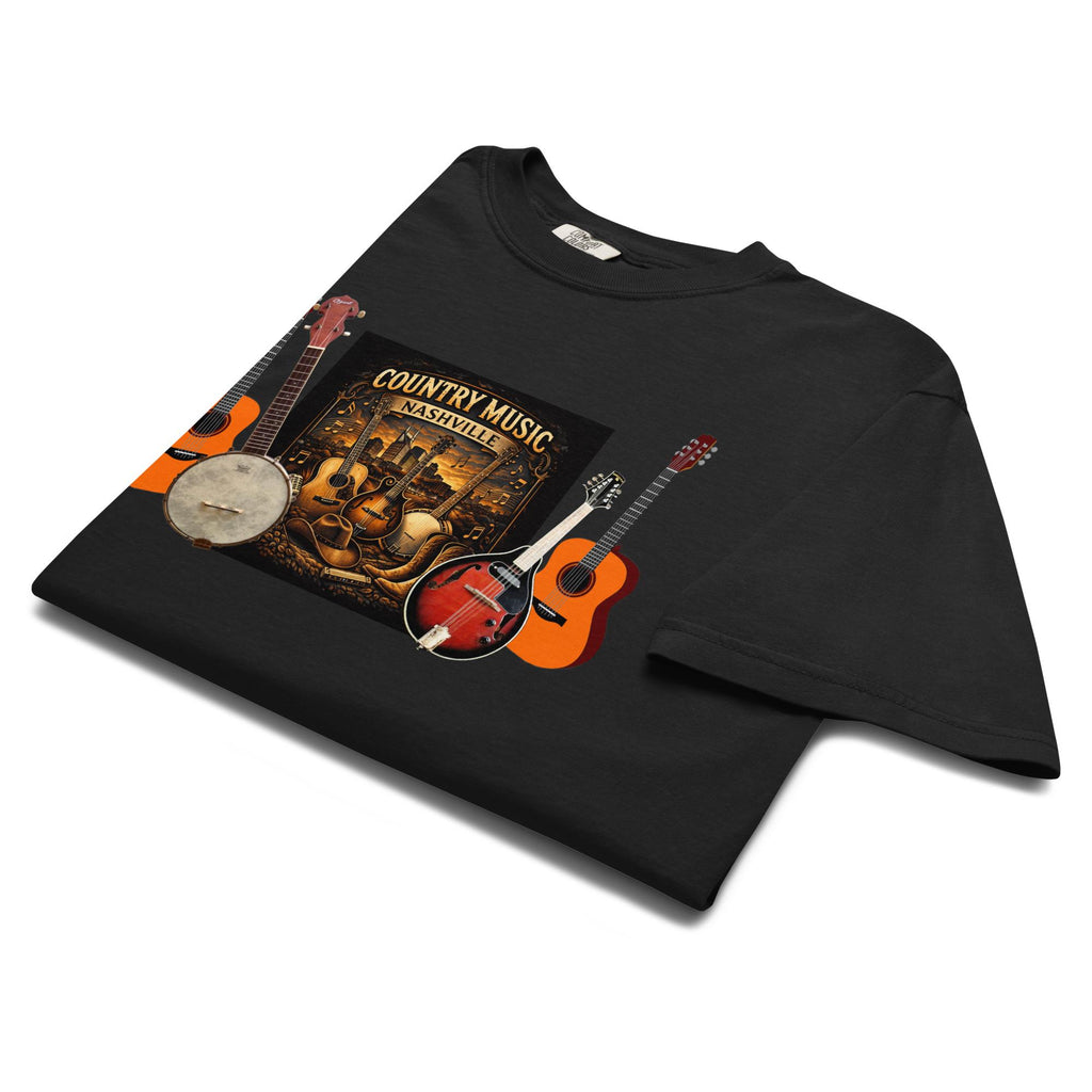 Garment-Dyed Heavyweight T-shirt: Country Music Nashville Graphic Tee