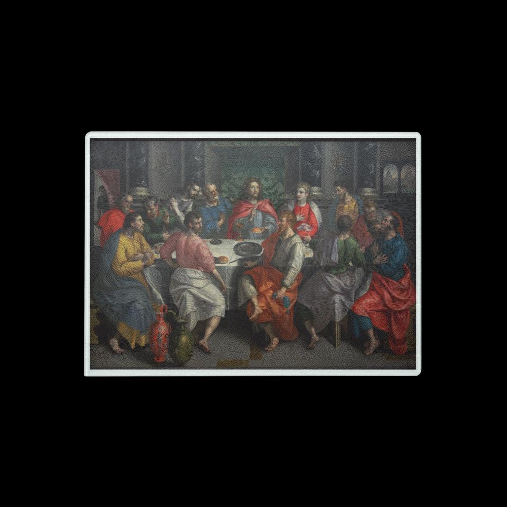 The Last Supper Glass Cutting Board – 2 Sizes | Christian Kitchen Gift