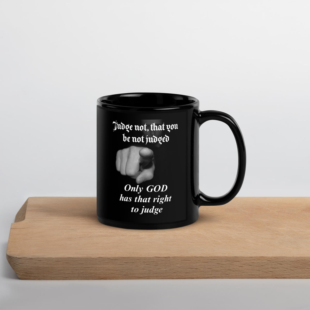 Bold Faith Coffee Mug – "Only God Judges" | Christian Gift for Him or Her