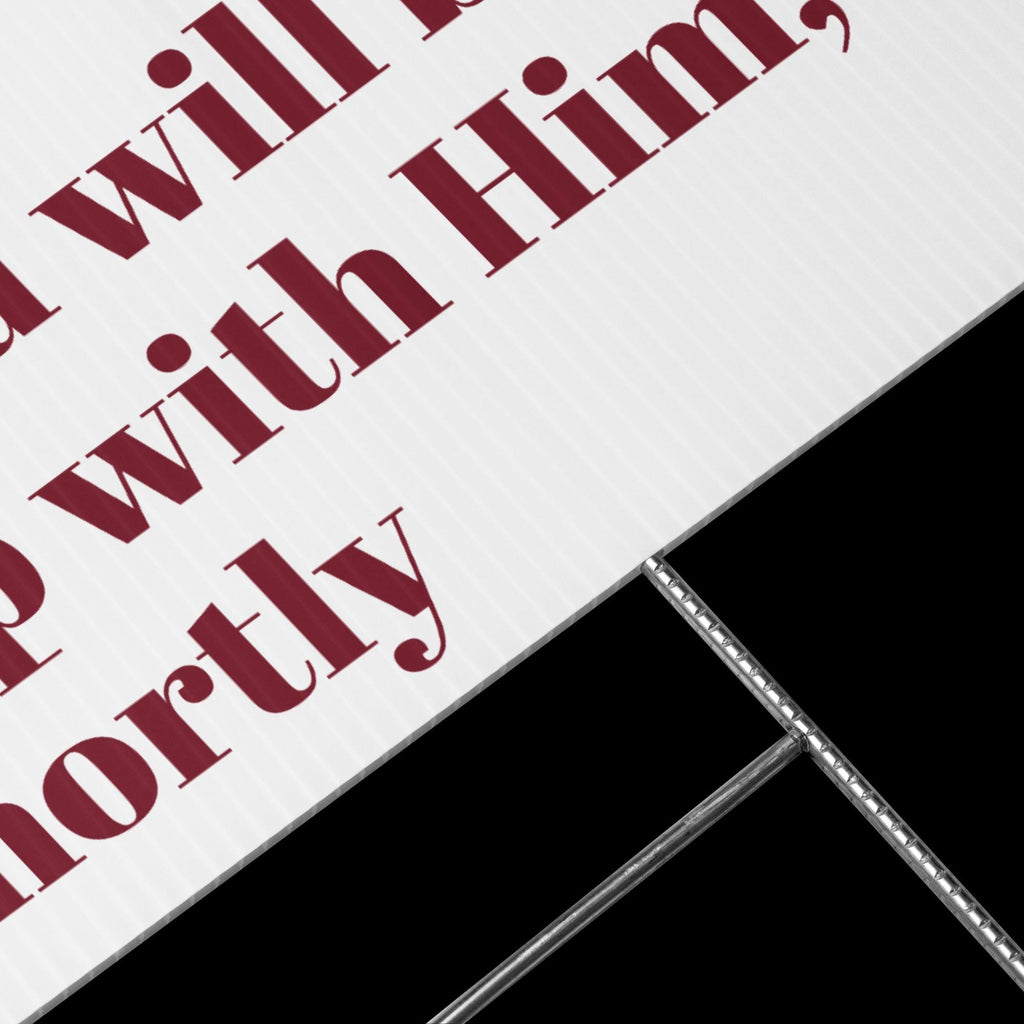 Christian Home Protection Yard Sign – "Talk with Jesus" | 18”×24”
