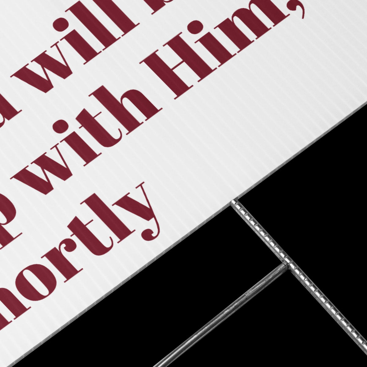 Christian Home Protection Yard Sign – "Talk with Jesus" | 18”×24”
