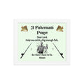 "A Fisherman's Prayer" Framed Poster – 8×10" | Fishing Wall Art Gift