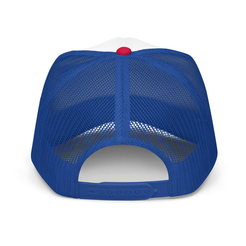 "Don't Mess With Israel" Foam Trucker Hat – Star of David & USA Flag | Patriotic Gift