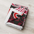 All-Over Love Design Throw Blanket – 60×80" | Gift for Couples & Love Lovers
