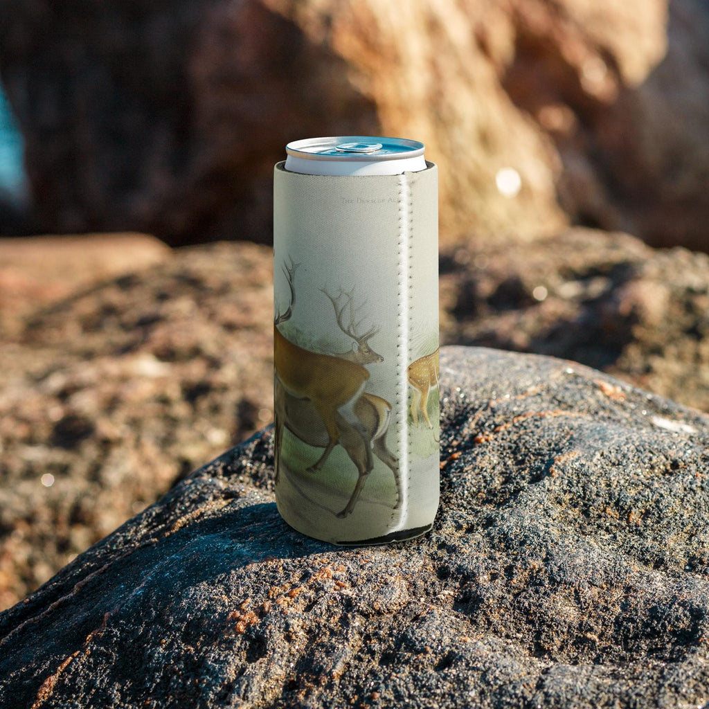 Deer and Elk Grazing Can Cooler – Neoprene, Hunter & Wildlife Gift