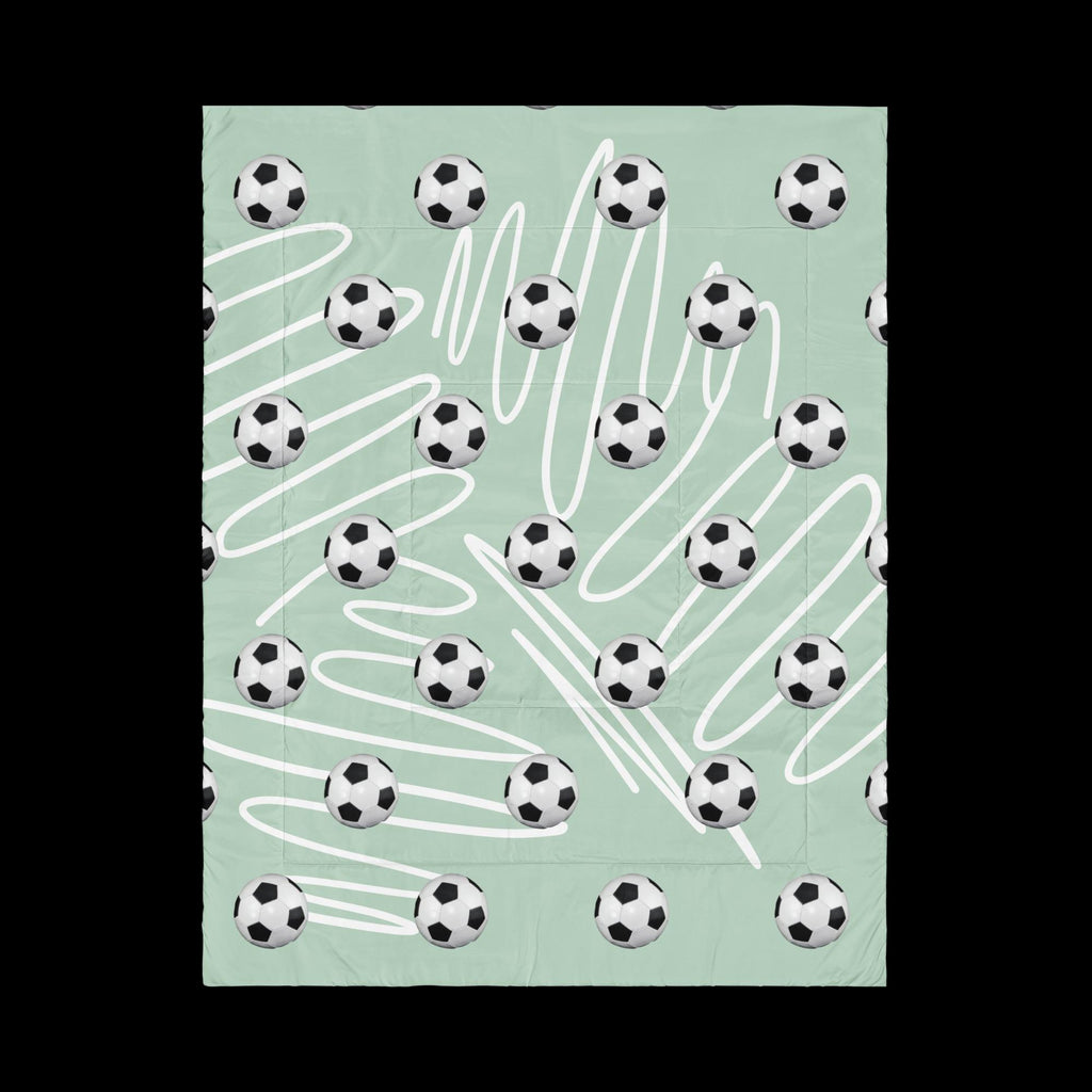 All-Over Soccer Ball Twin Size Comforter – Soccer Hero Gift