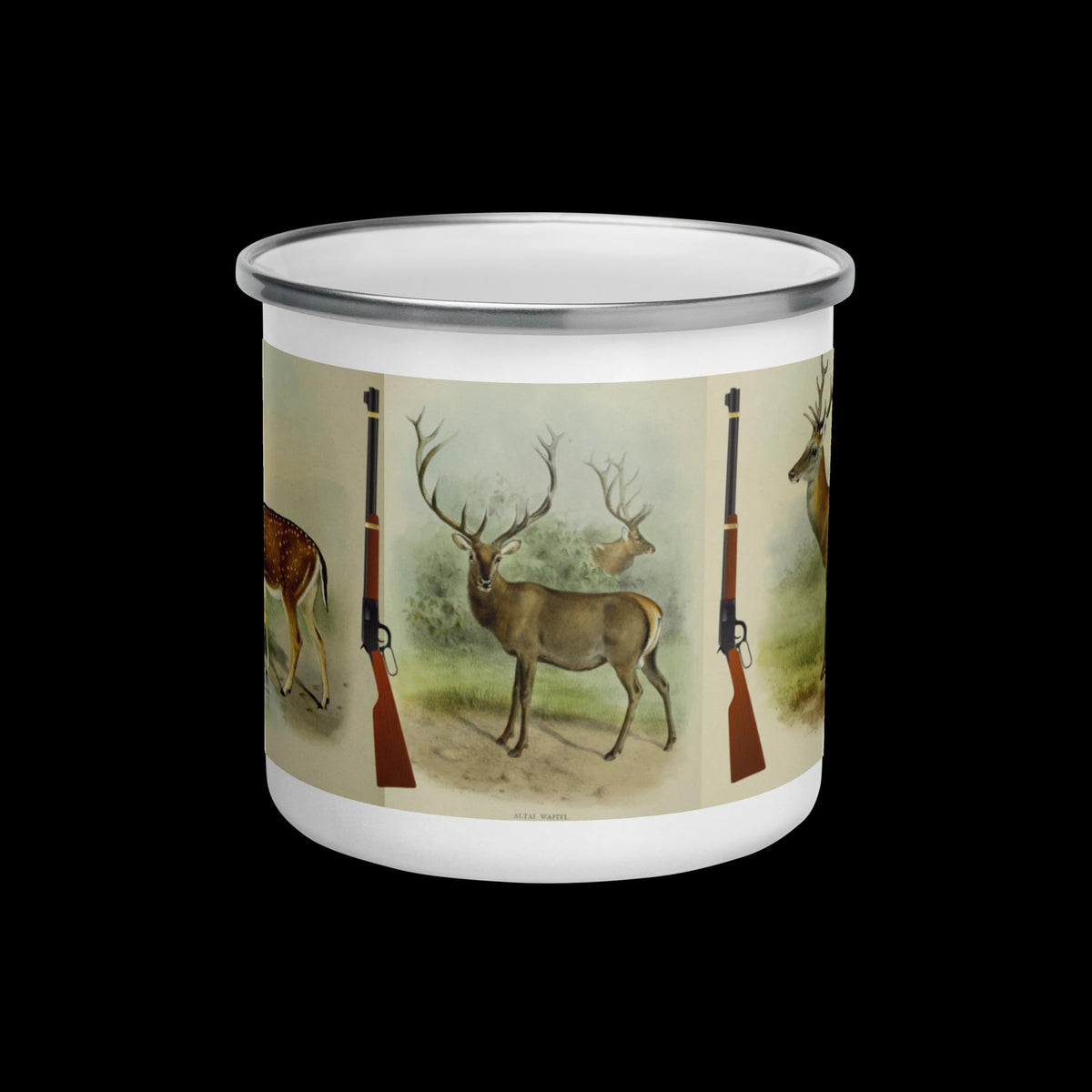 Outdoor Enamel Mug – 12 oz, Hunting, Camping & Fishing Gift