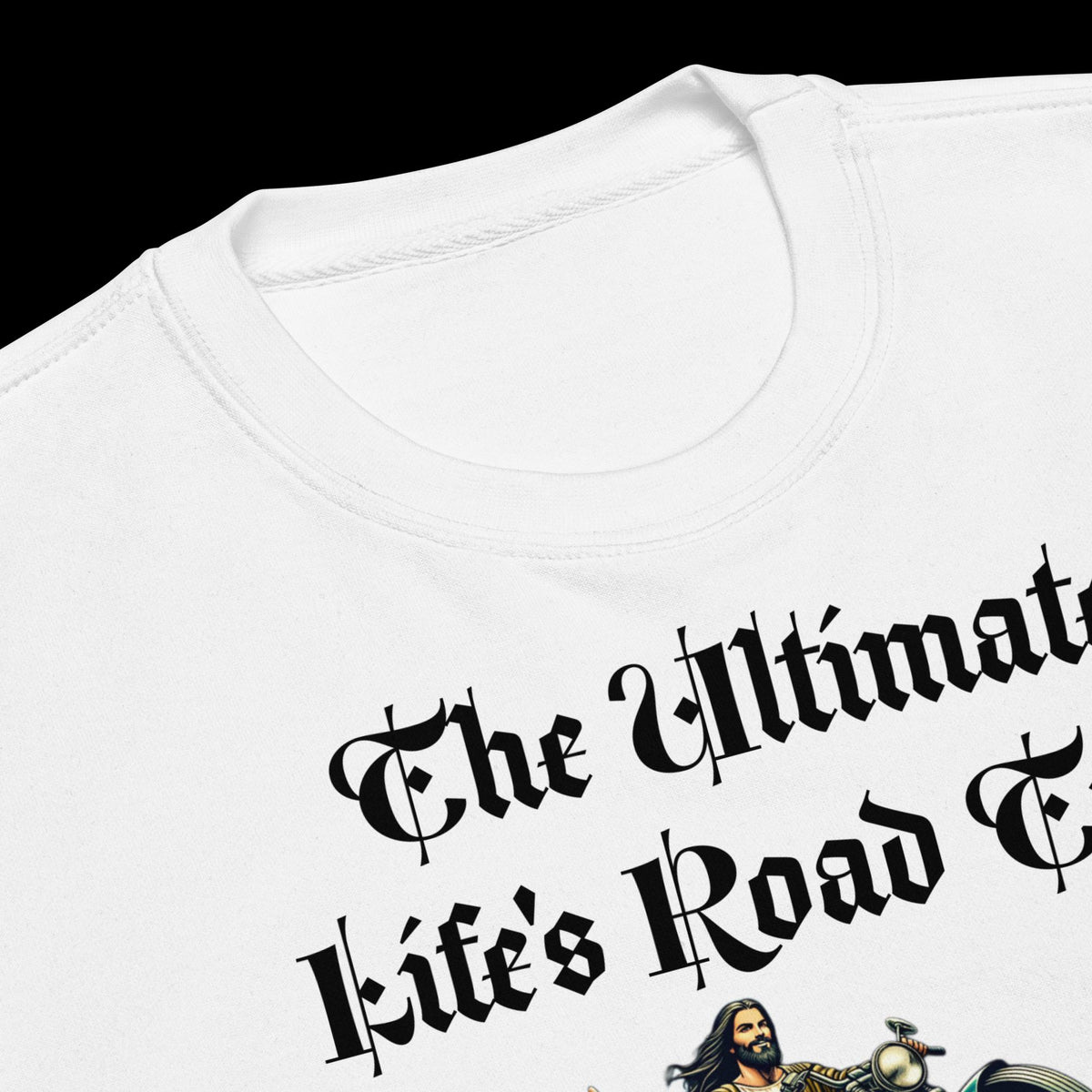 "Riding With Jesus" Christian Biker Sweatshirt