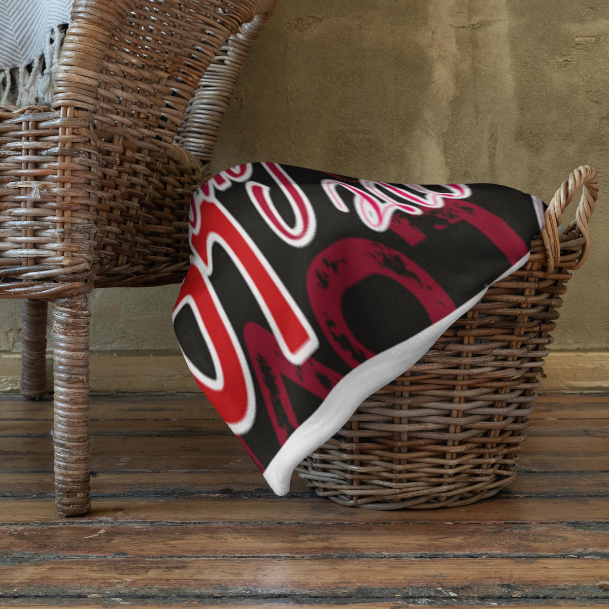 All-Over Love Design Throw Blanket – 60×80" | Gift for Couples & Love Lovers