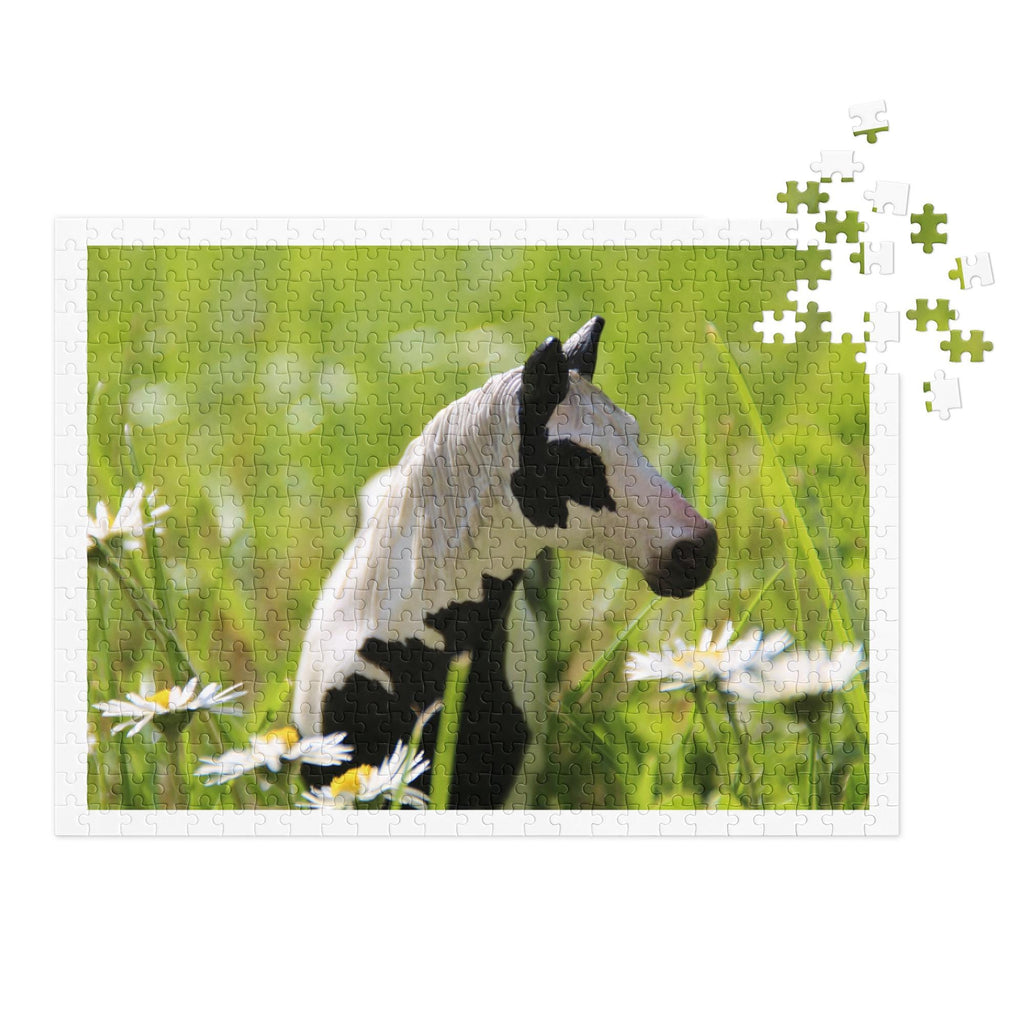 Black and White Pony Jigsaw Puzzle – 500 Pieces in Tin Box