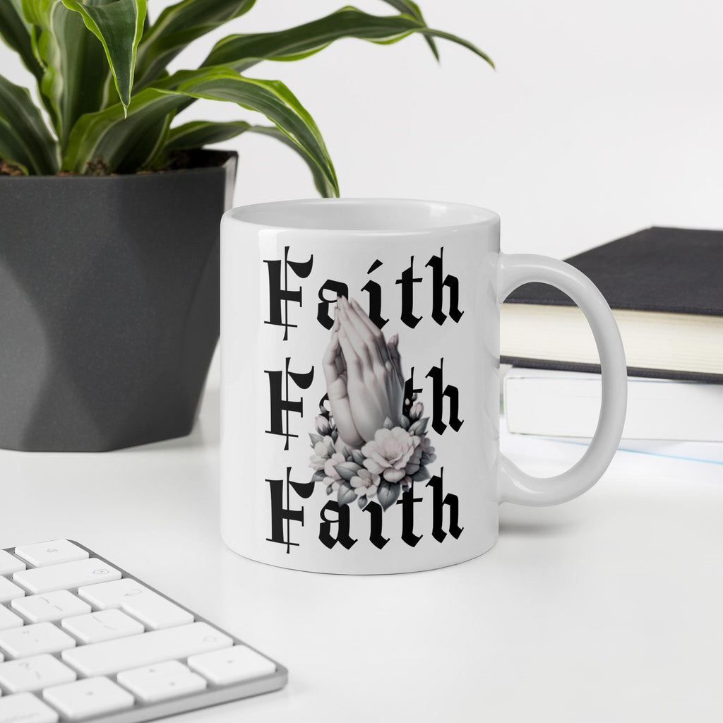 Faith Quote Ceramic Mug – Spiritual & Motivational Christian Gift